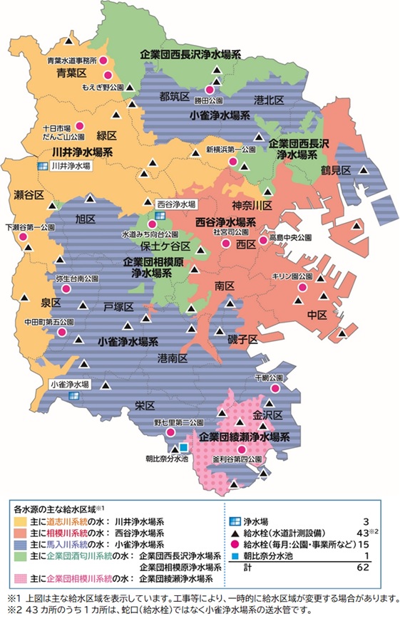 検査地点の図